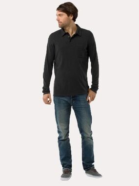 Smartwool Men's Merino 250 Long Sleeve Polo Shirt medium gray